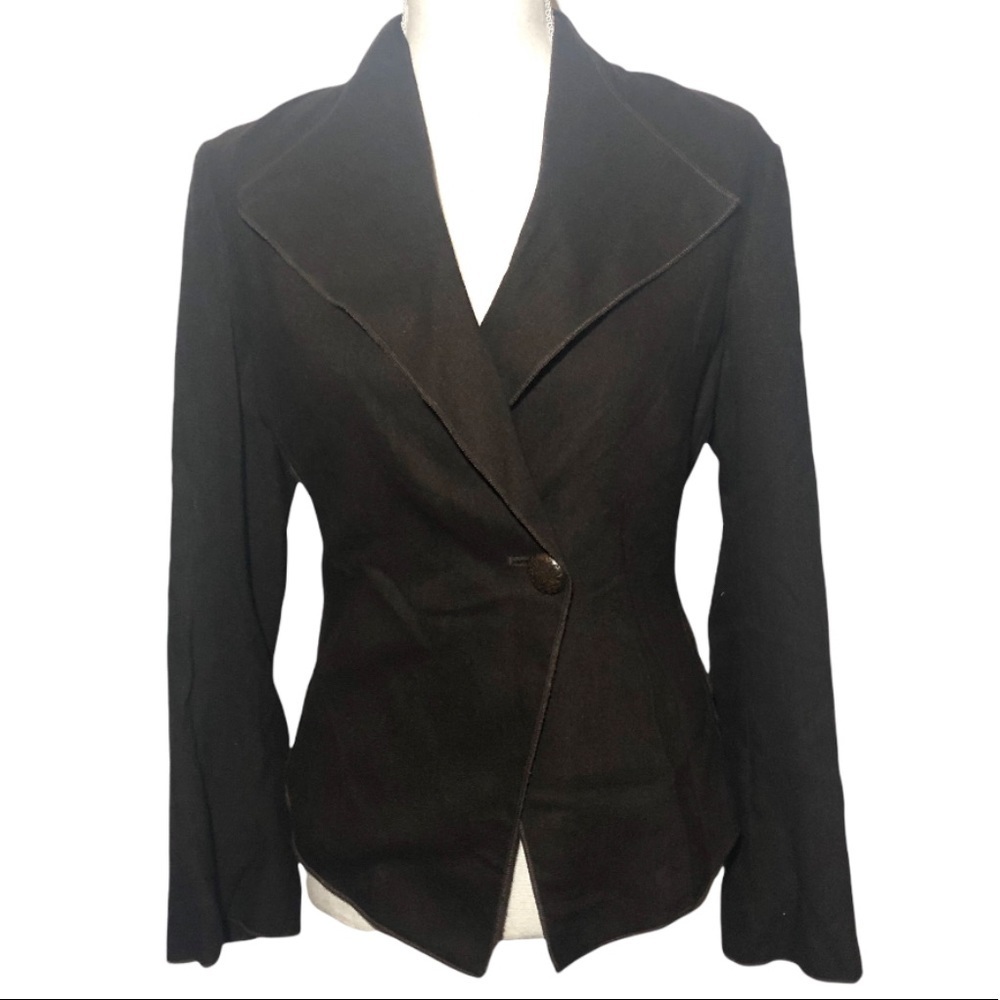 J. Jill asymmetrical edgy blazer 2